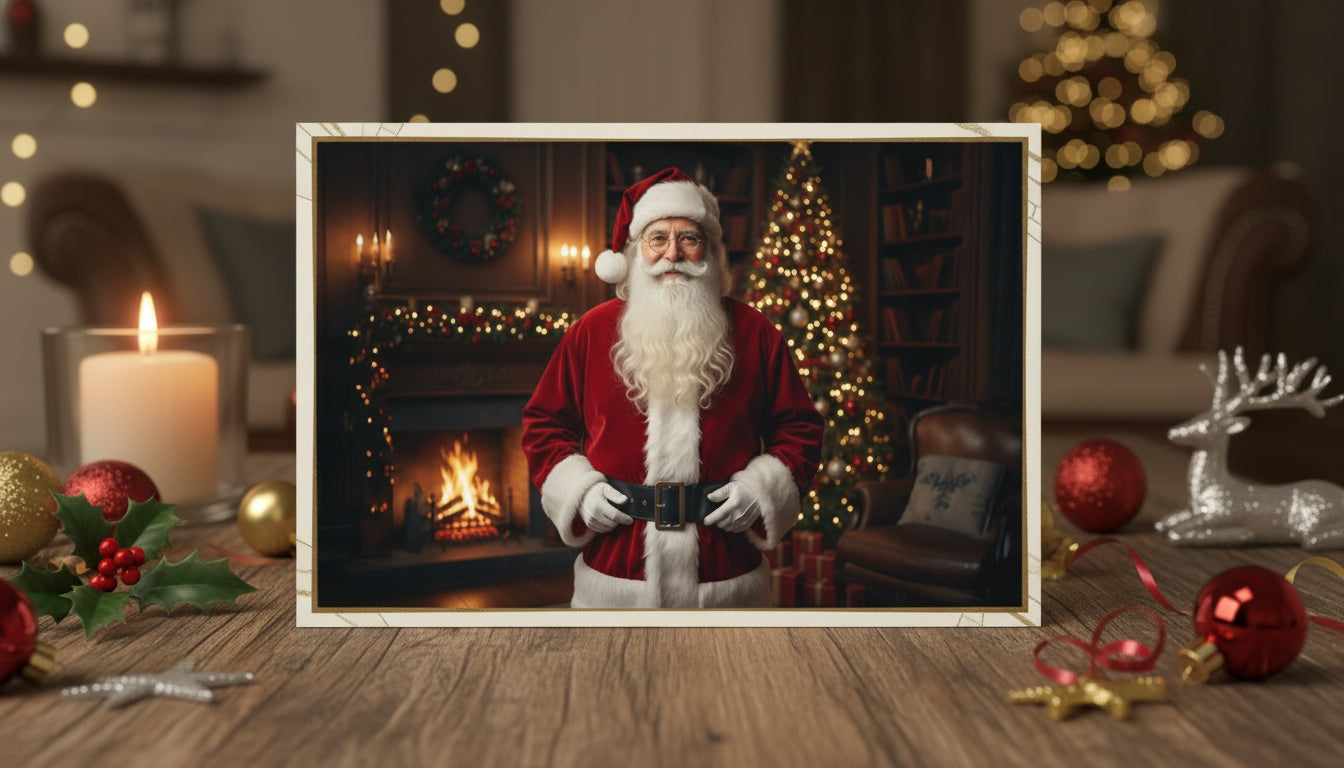 Kartka AR z mówiącym Świętym Mikołajem