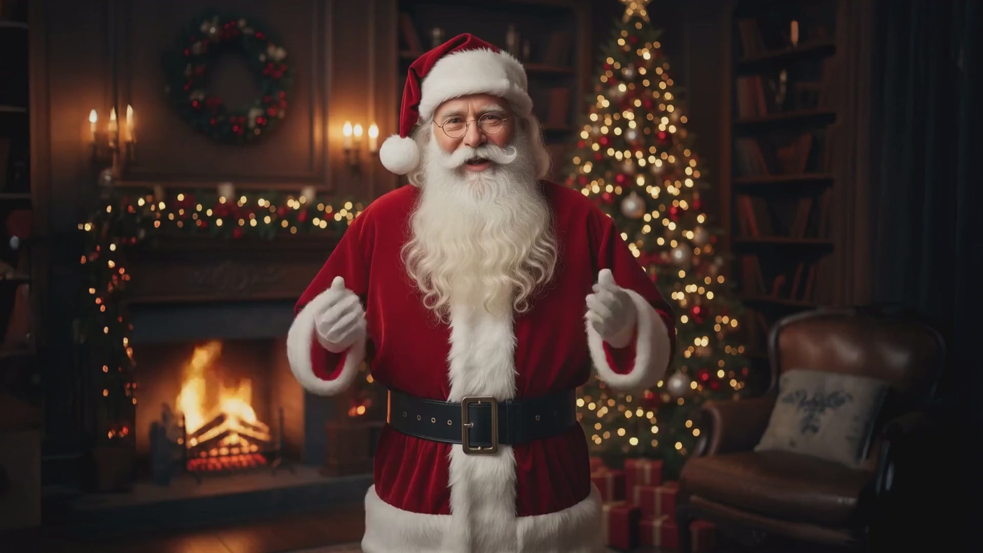 Kartka AR z mówiącym Świętym Mikołajem